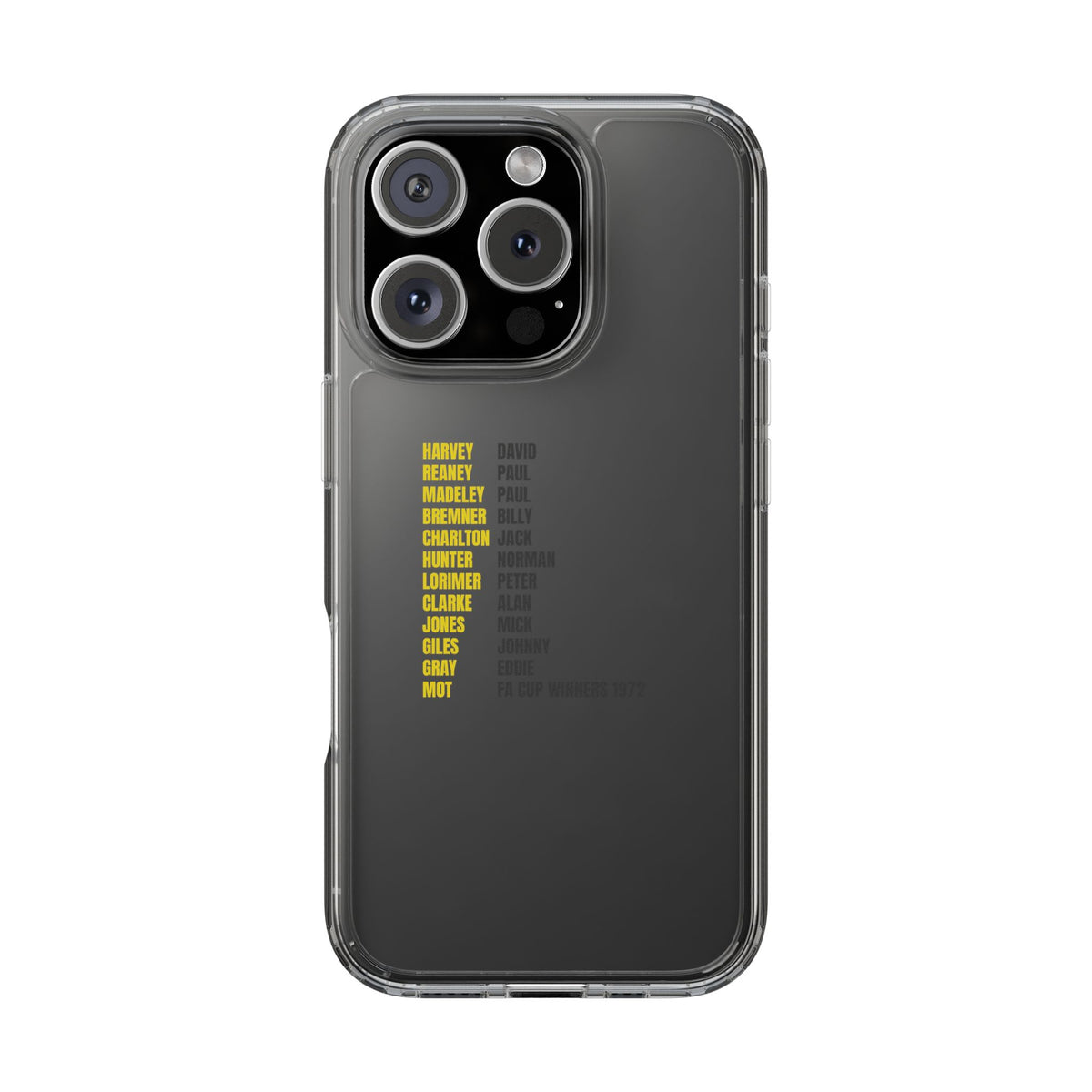 Clear Phone Case - 1972 FA Cup Winners