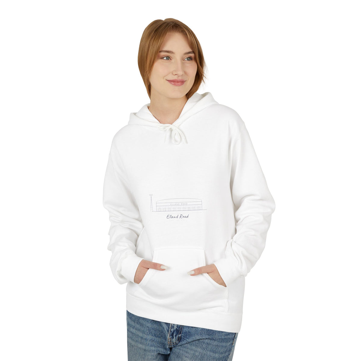 Elland Road Line Art Leeds Hoodie
