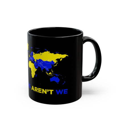 LUFC “All Leeds Aren’t We” World Map  Mug