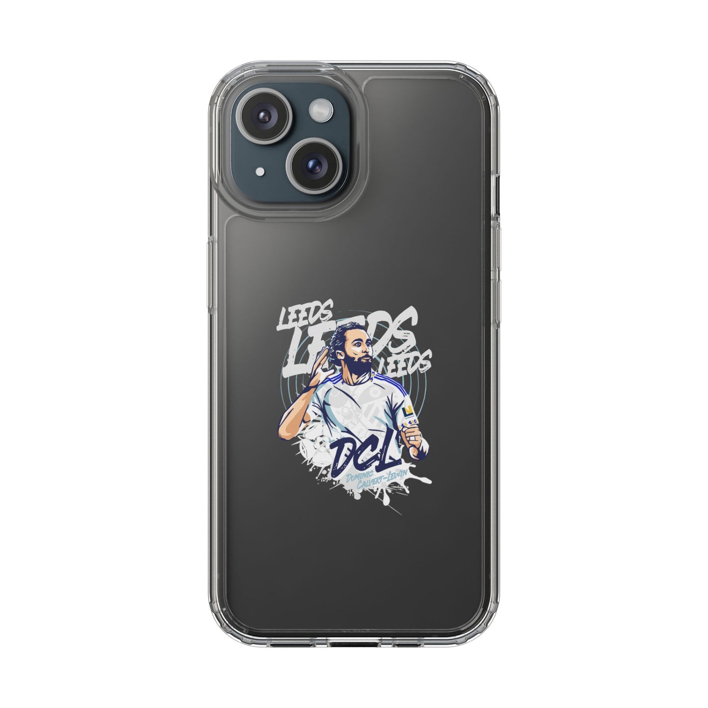 LUFC News “LEEDS: Dominic  Calvert-Lewin” Clear Phone Case - Lufcnews.co.uk