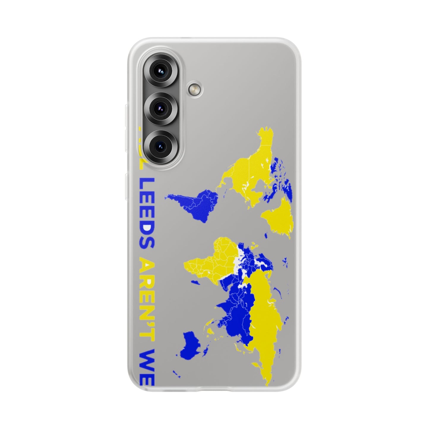 LUFC 'All Leeds Aren't We' World  Map: Flexi Case