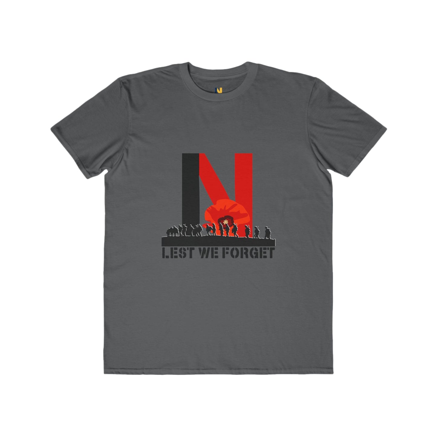 LUFC Men’s “Lest We Forget”  Lightweight Tee: Honor in Every  Thread