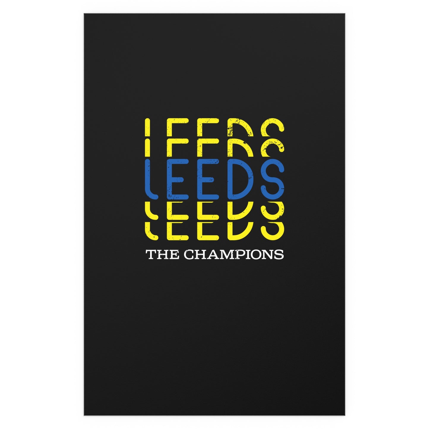 LUFC “Leeds The Champions” Silk  Poster