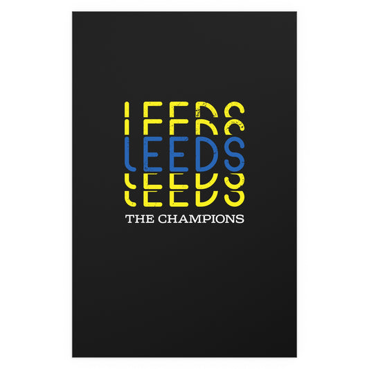 LUFC “Leeds The Champions” Silk  Poster