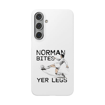 Leeds United Norman Bites "YER  LEGS" Snap Case