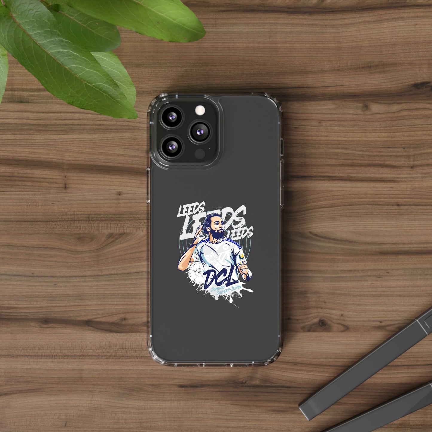 LUFC News “LEEDS: Dominic  Calvert-Lewin” Clear Phone Case - Lufcnews.co.uk