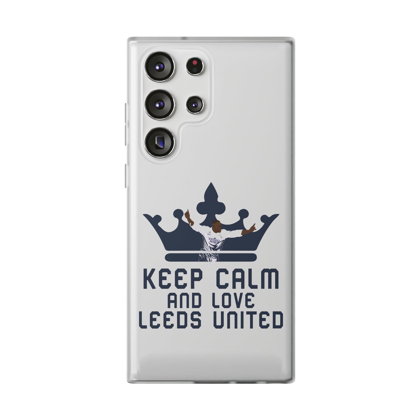 Funda flexible: mantén la calma y ama al Leeds United