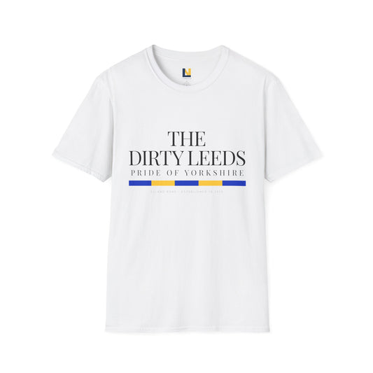 Leeds Pride Tee “The Dirty Leeds: Pride  of Yorkshire” Typography T-Shirt - Lufcnews.co.uk