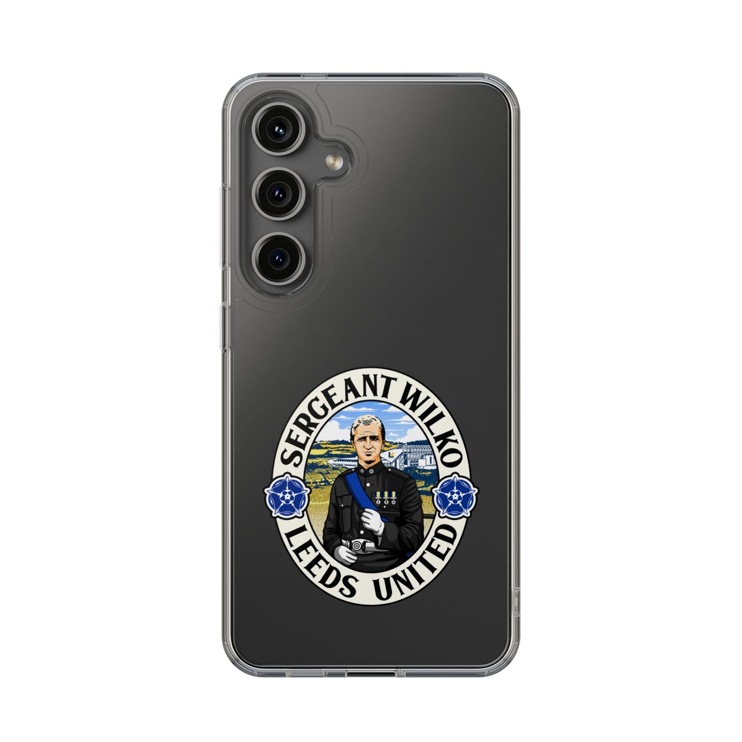 Leeds United “SERGEANT WILKO”  Clear Impact-Resistant Case