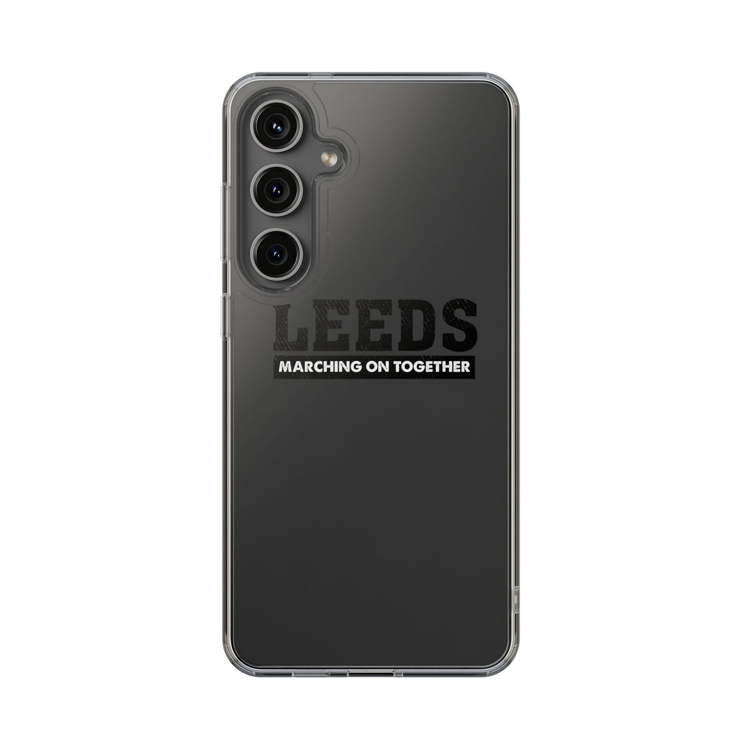 Clear Impact-Resistant Phone Case  “LEEDS: Marching On Together”  Edition