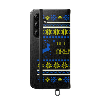 LUFC "All Leeds Aren't We" Flip Case  Phone Wallet: Christmas Edition