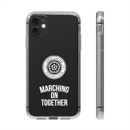 Leeds United “Marching On  Together” Clear Impact-Resistant  Case - Lufcnews.co.uk