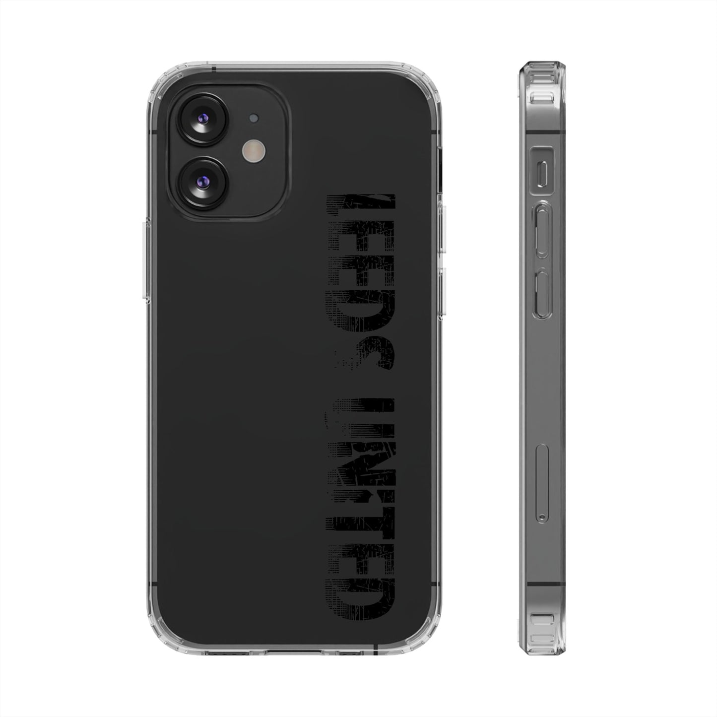 LUFC “LEEDS UNITED” Clear  Impact-Resistant Case