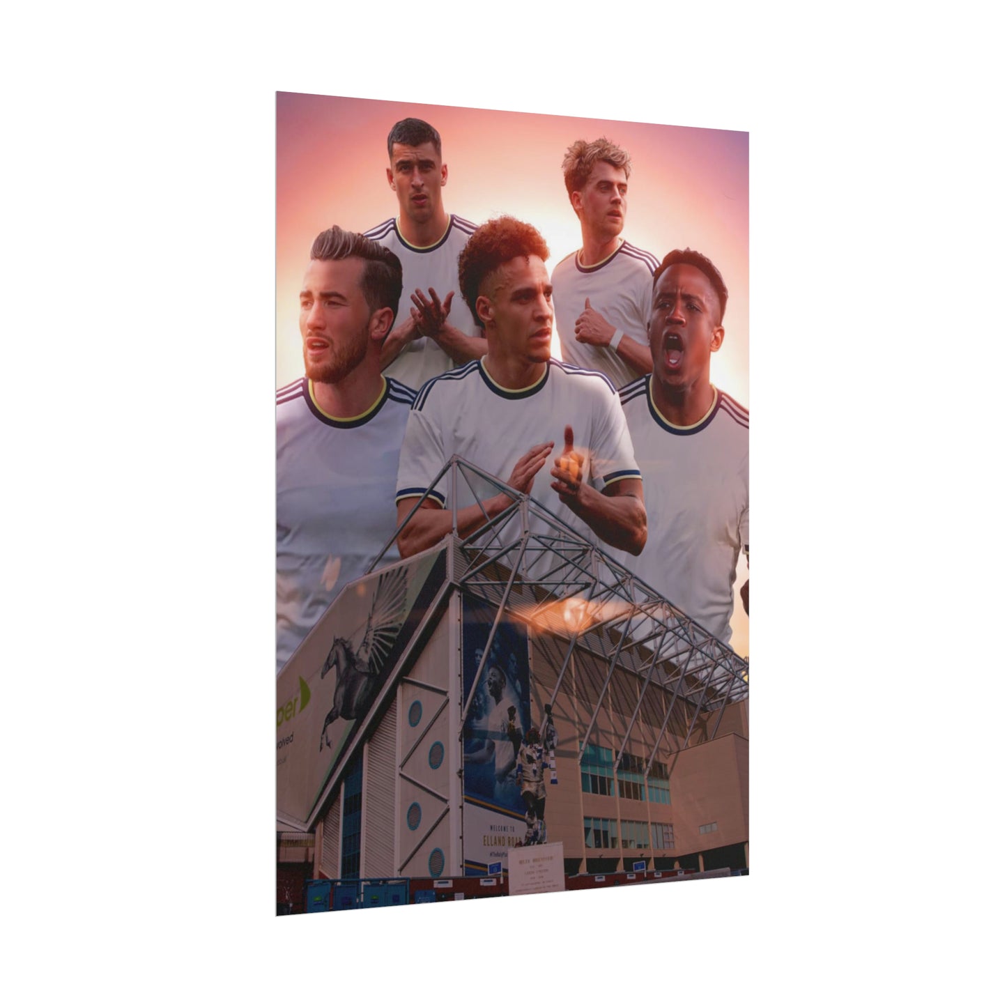 Leeds United Players Elland Road Poster