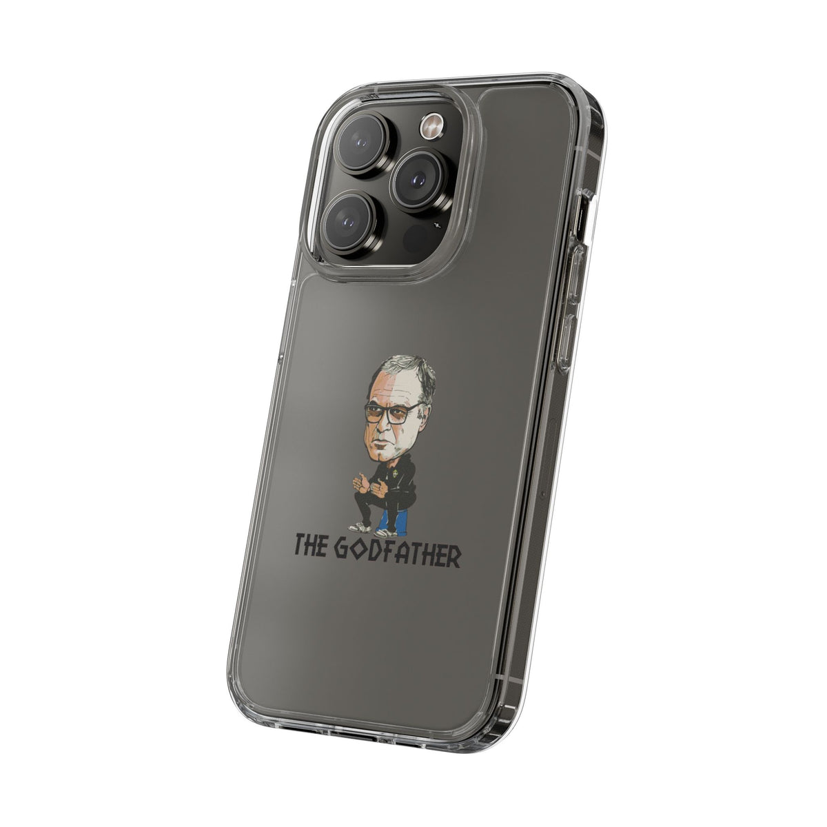 Clear Phone Case - Cartoon Bielsa the Godfather