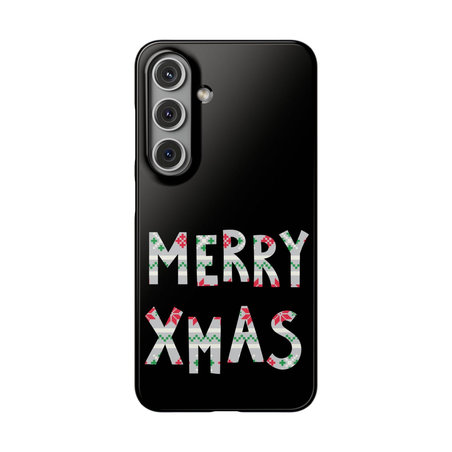 Leeds United "Merry Xmas" Red &  Green Emblem Snap Case: Christmas  Edition
