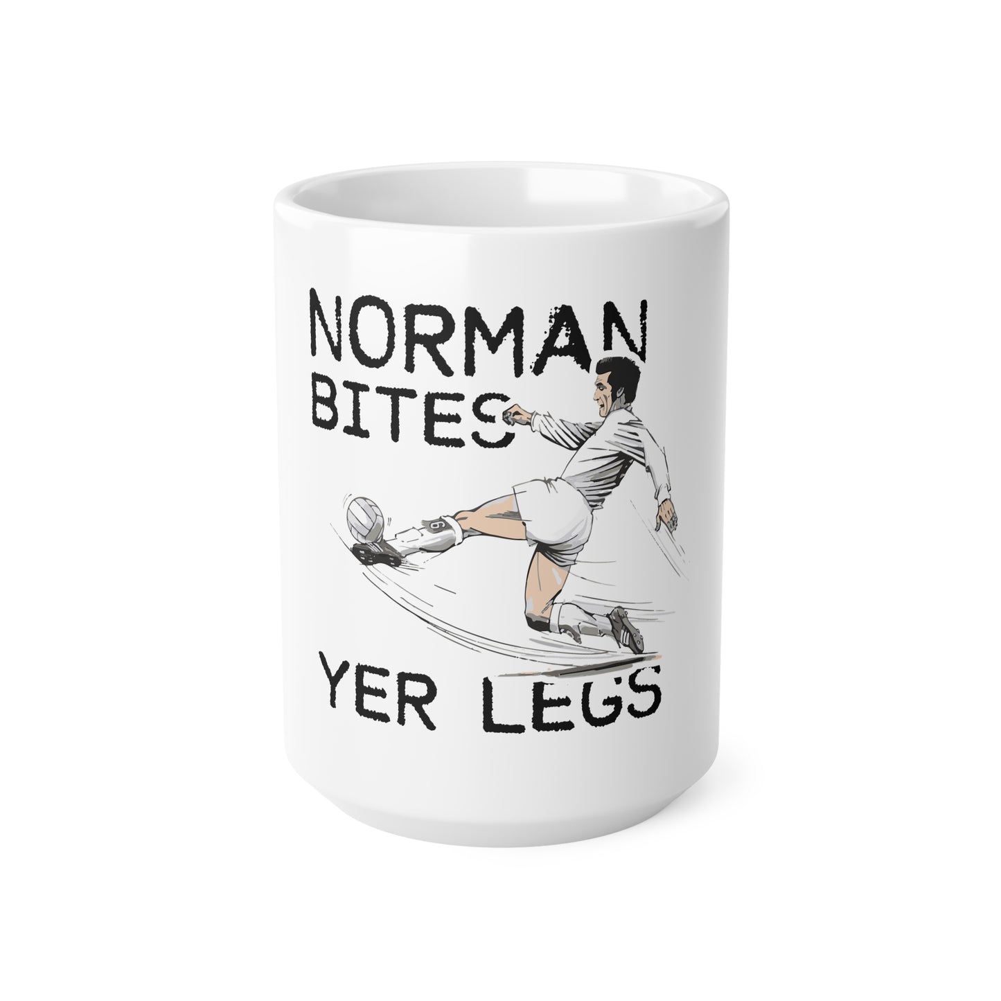 LUFC “Norman Bites Yer Legs” Frosted Beer Mug