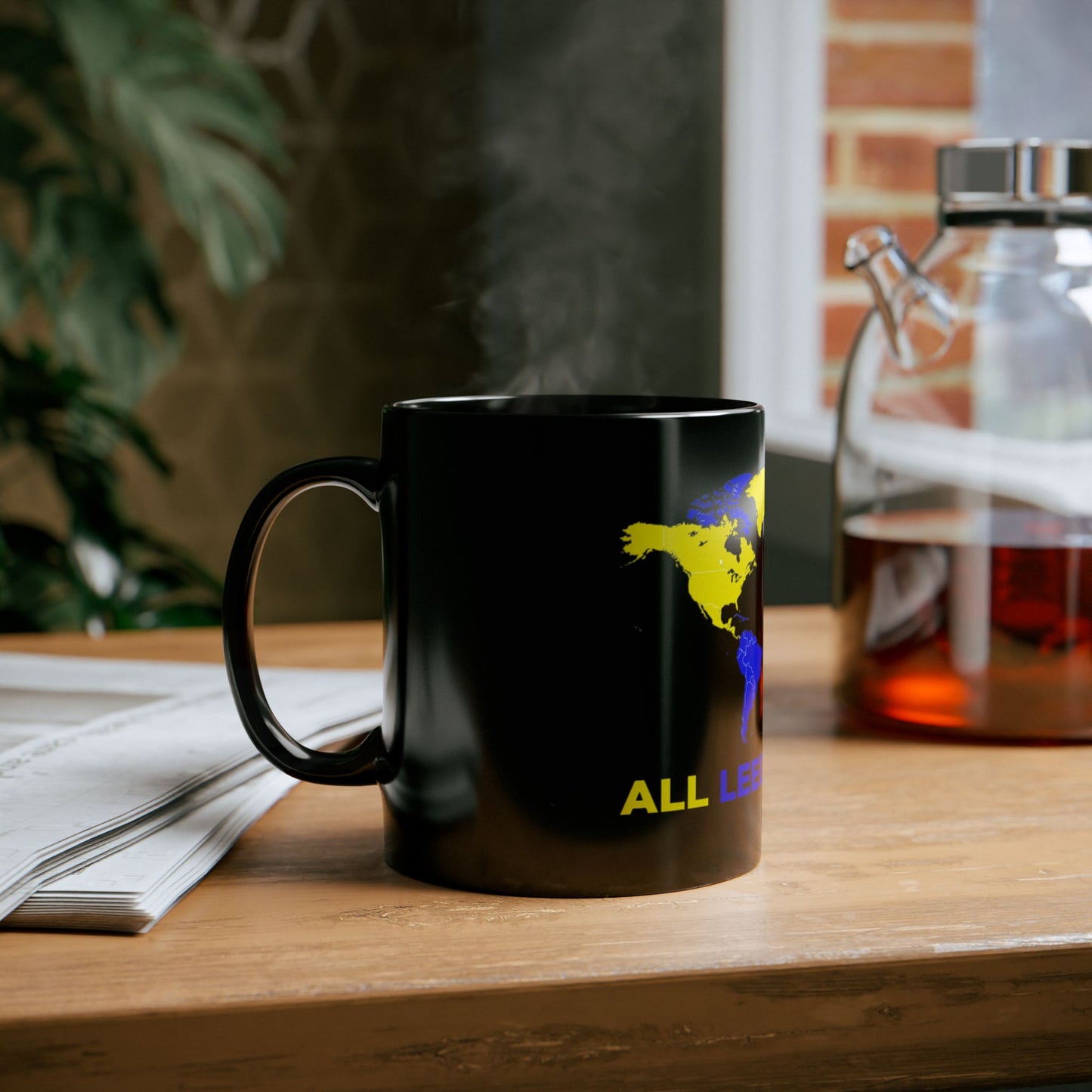 LUFC “All Leeds Aren’t We” World Map  Mug