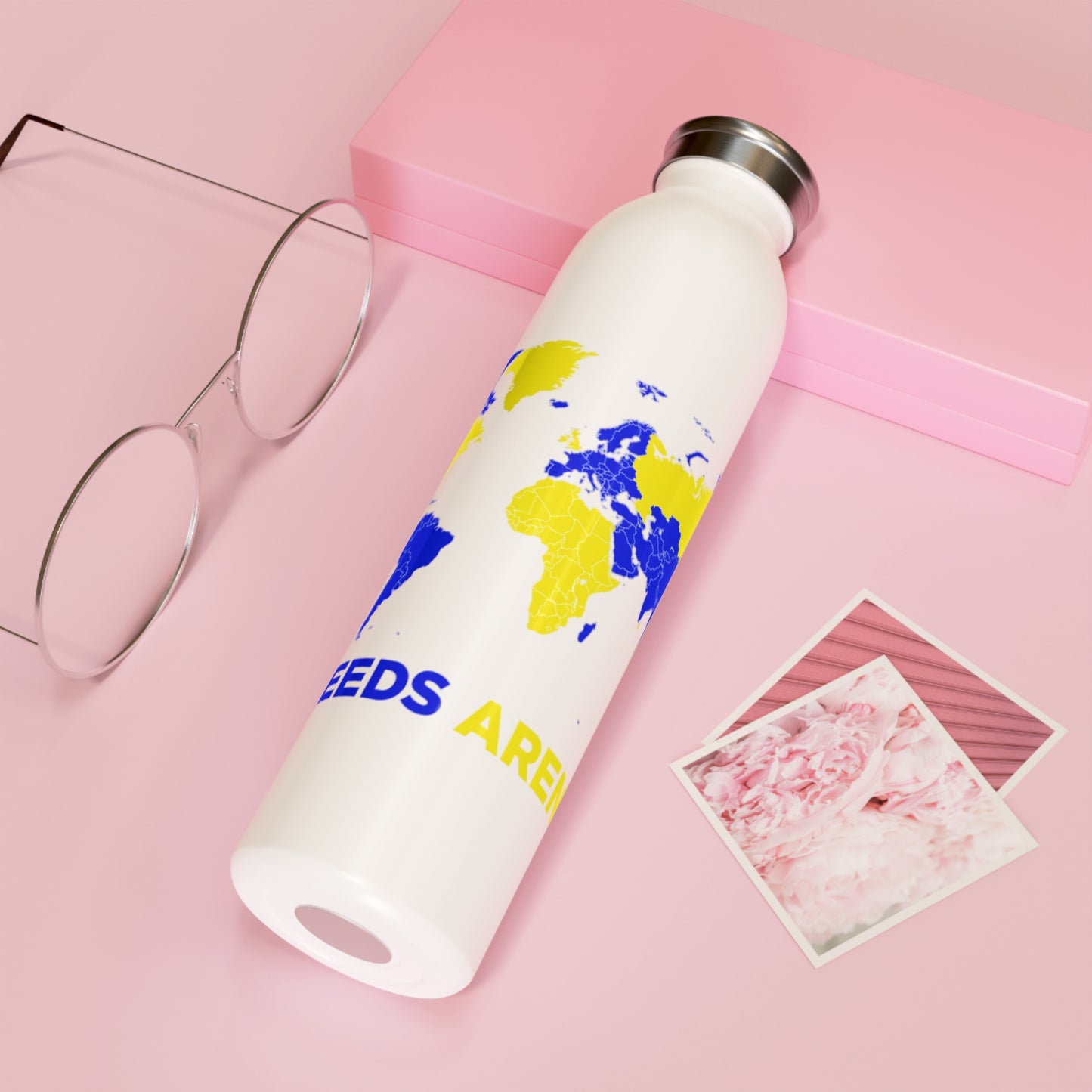 LUFC “All Leeds Aren’t We” Copper  Insulated Water Bottle: Eco-Friendly  Travel for True Fans