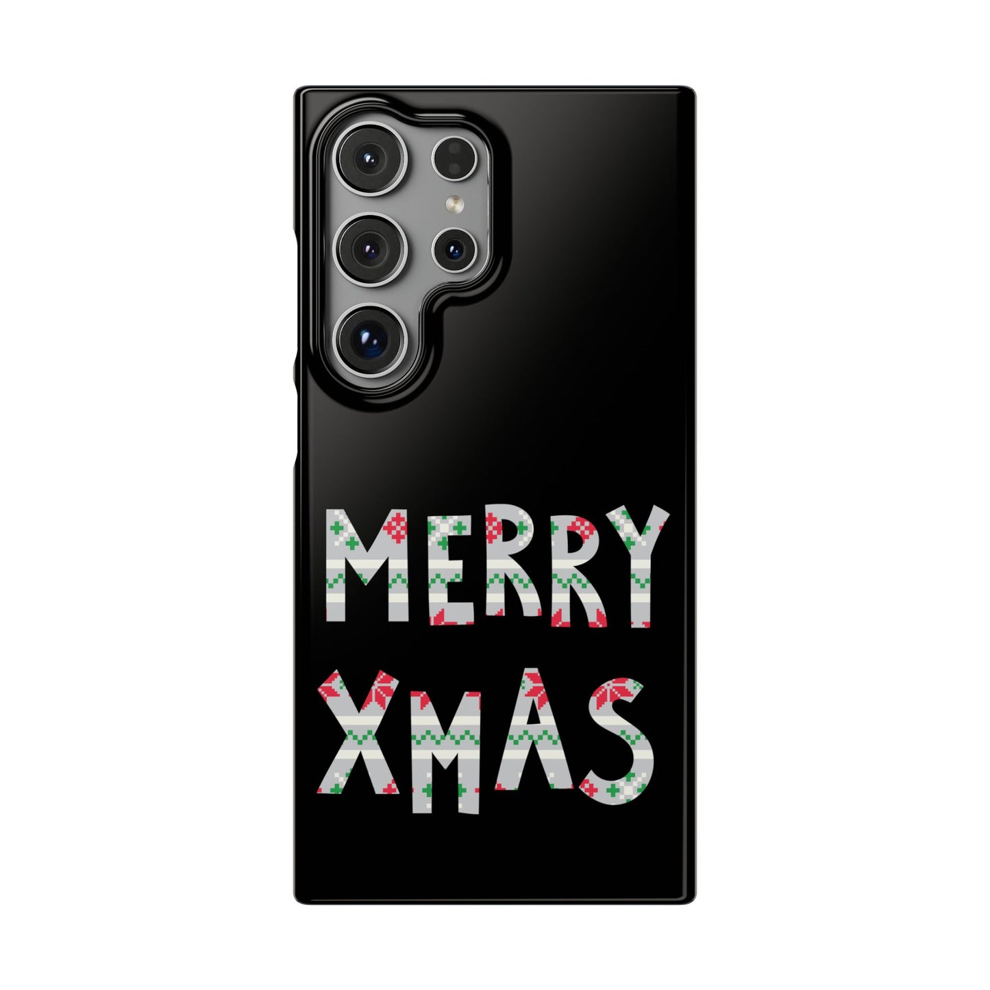 Leeds United "Merry Xmas" Red &  Green Emblem Snap Case: Christmas  Edition