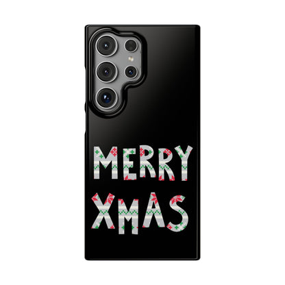 Leeds United "Merry Xmas" Red &  Green Emblem Snap Case: Christmas  Edition