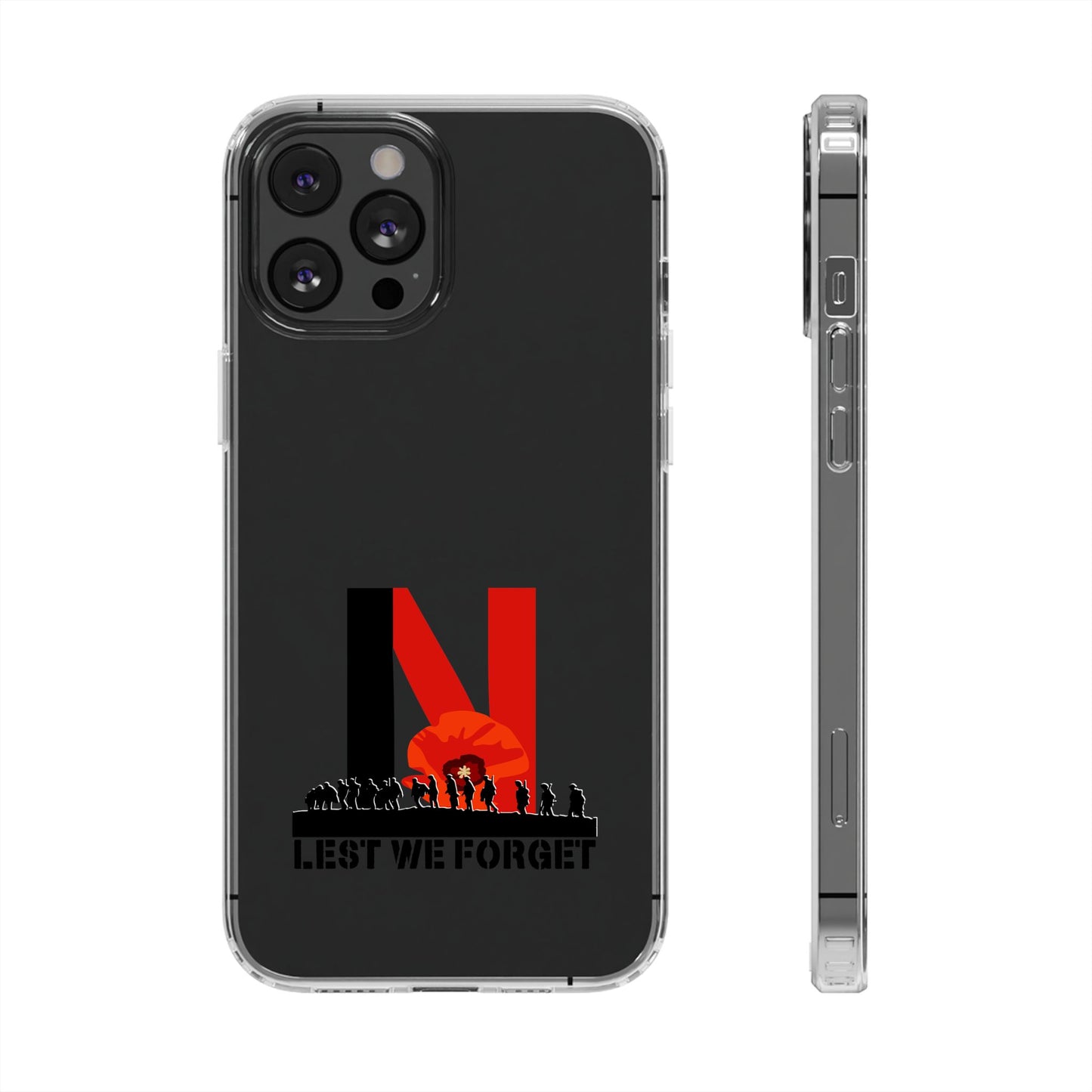 Leeds United “LEST WE FORGET”  Clear Impact-Resistant Case