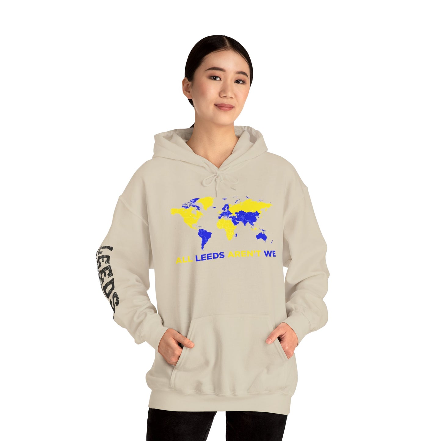 LUFC World Map Hoodie Heavy  Blend™ Unisex
