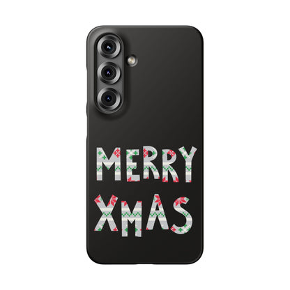 Leeds United "Merry Xmas" Red &  Green Emblem Snap Case: Christmas  Edition