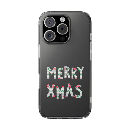 Leeds United "MERRY XMAS" Clear  Impact-Resistant Case: Christmas  Edition - Lufcnews.co.uk
