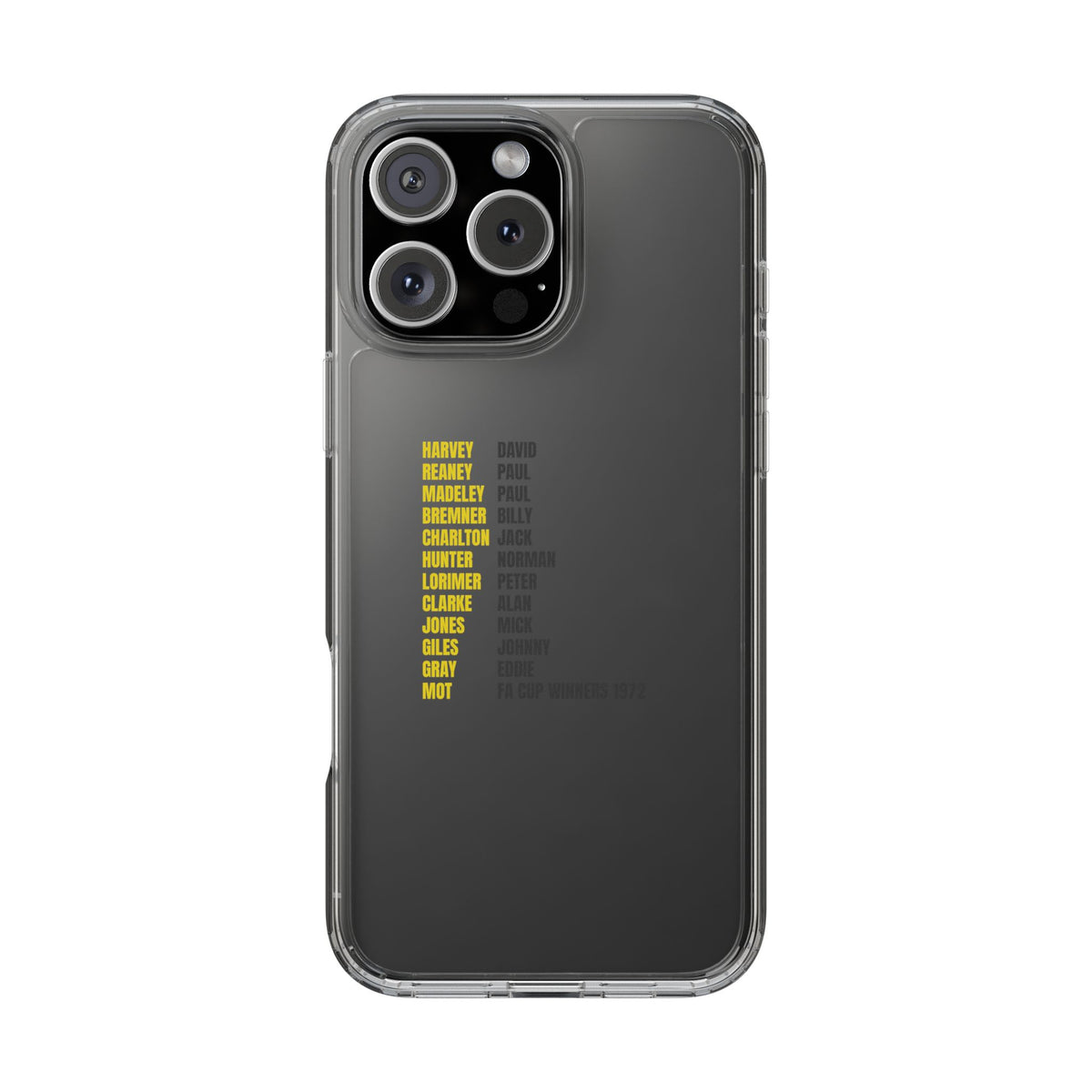 Clear Phone Case - 1972 FA Cup Winners