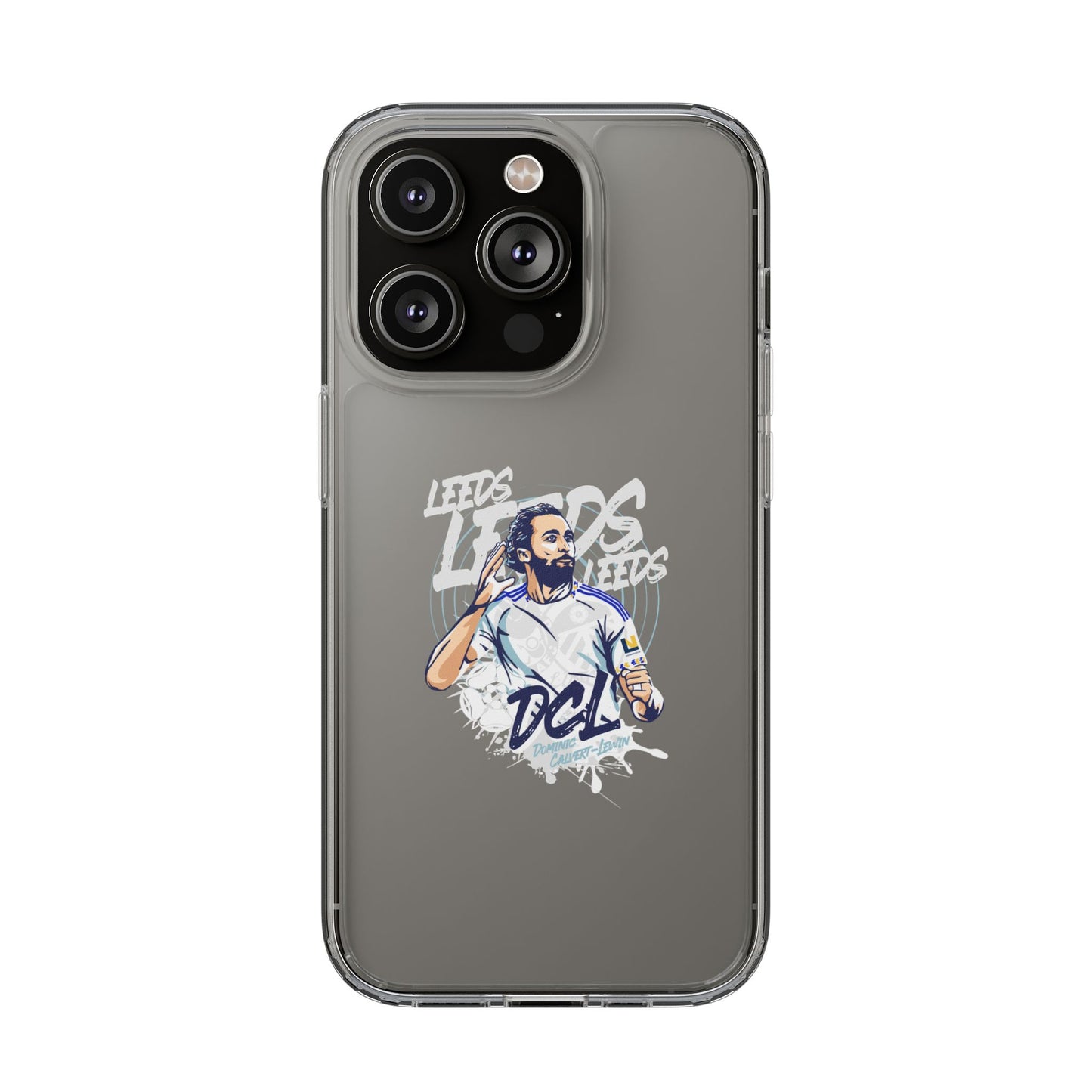 LUFC News “LEEDS: Dominic  Calvert-Lewin” Clear Phone Case - Lufcnews.co.uk