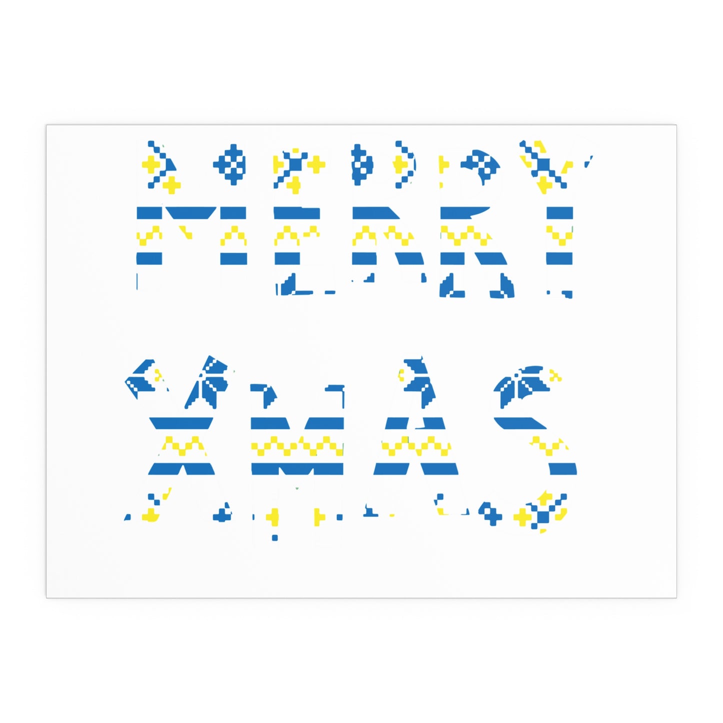 LUFC “Merry Xmas” Christmas  Design Logo Wall Art for Home &  Outdoors