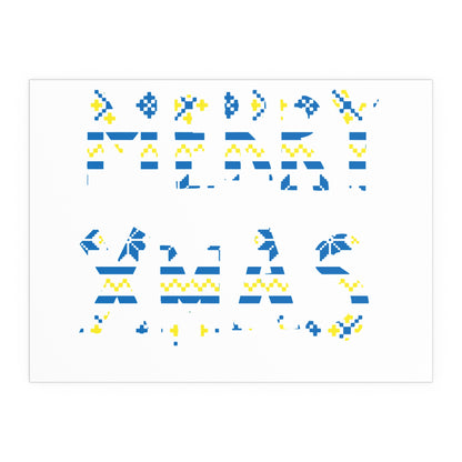 LUFC “Merry Xmas” Christmas  Design Logo Wall Art for Home &  Outdoors