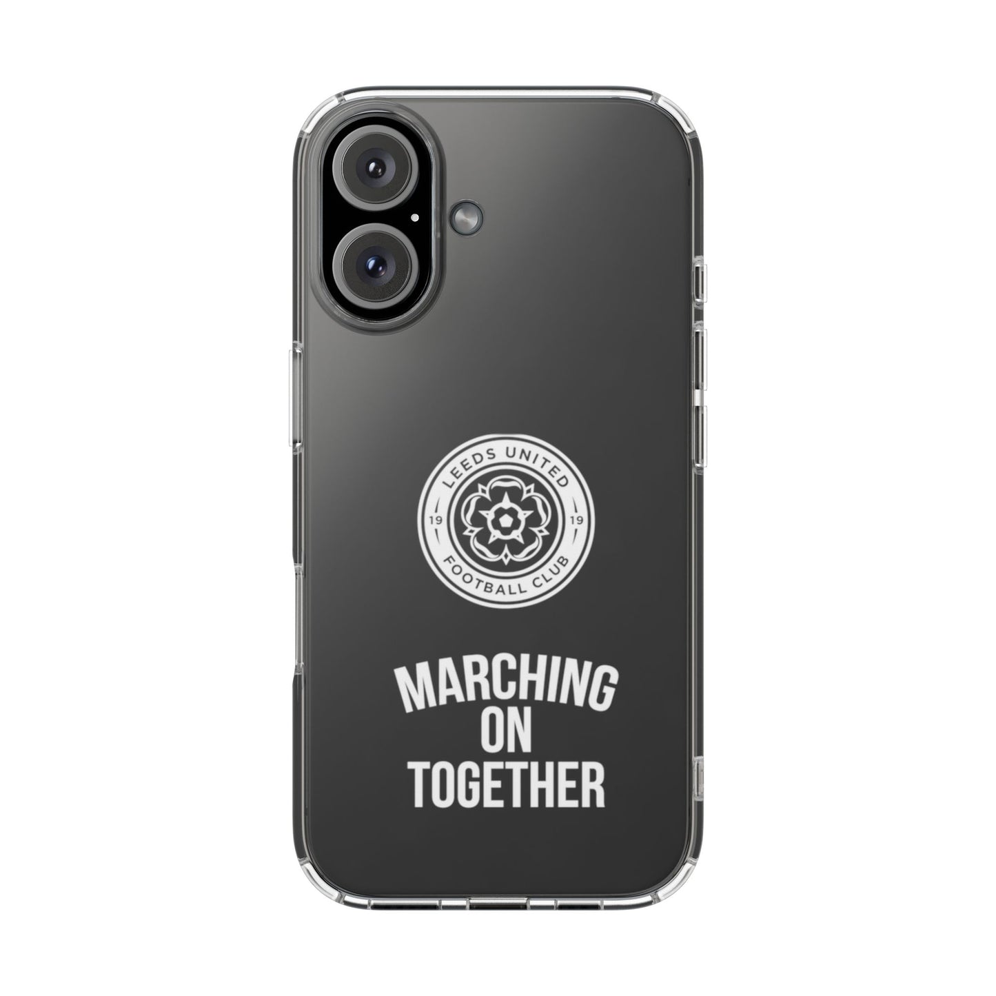 Leeds United “Marching On  Together” Clear Impact-Resistant  Case