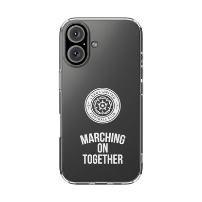 Leeds United “Marching On  Together” Clear Impact-Resistant  Case - Lufcnews.co.uk