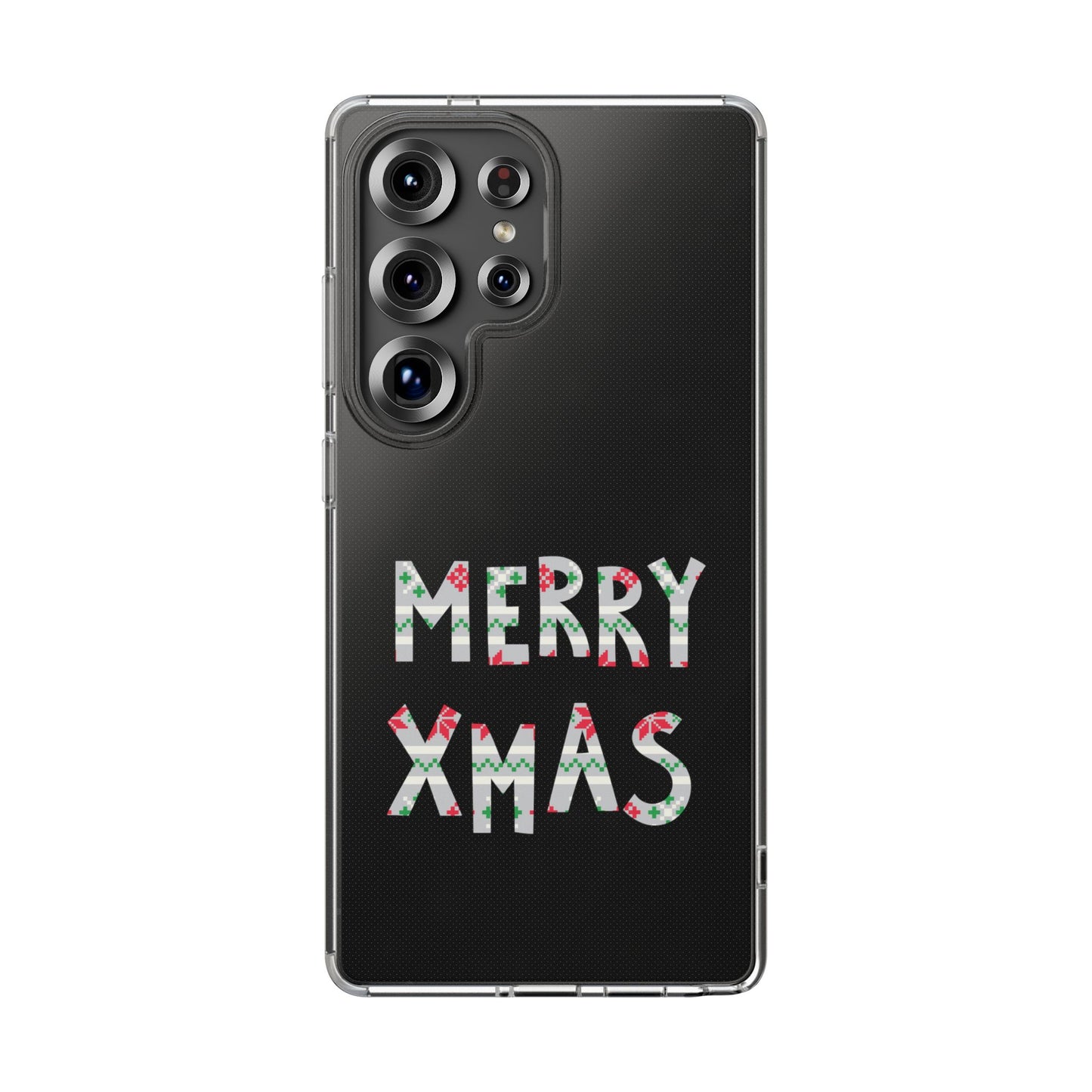 Leeds United "MERRY XMAS" Clear  Impact-Resistant Case: Christmas  Edition