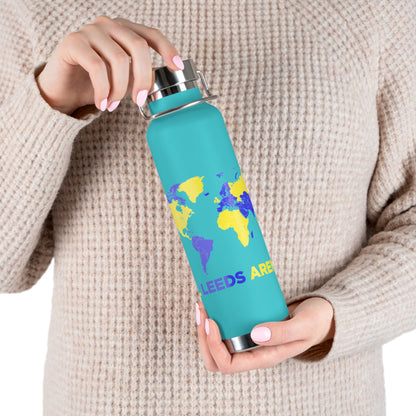 LUFC “All Leeds Aren’t We” Copper  Insulated Water Bottle: Eco-Friendly  Travel for True Fans