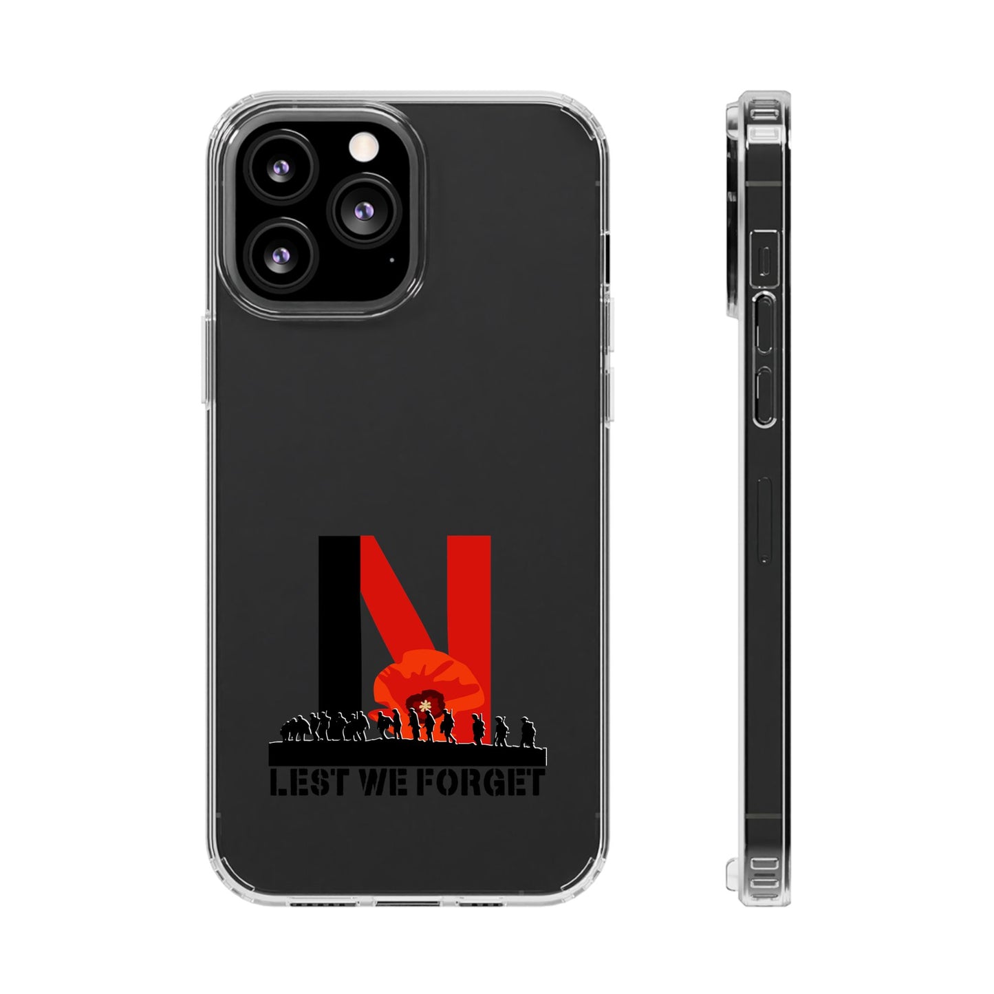 Leeds United “LEST WE FORGET”  Clear Impact-Resistant Case