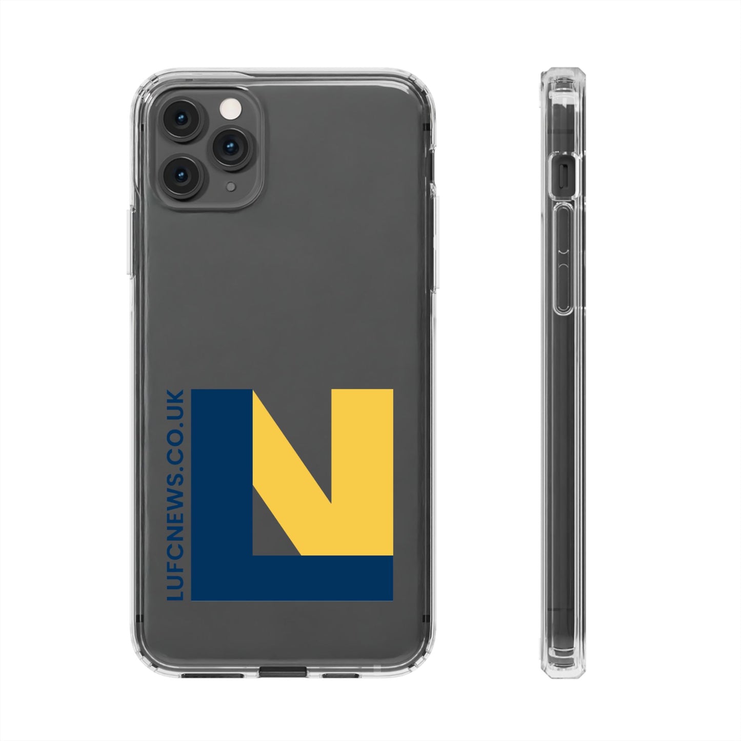 Leeds United “LUFCNEWS.CO.UK”  Clear Impact-Resistant Case