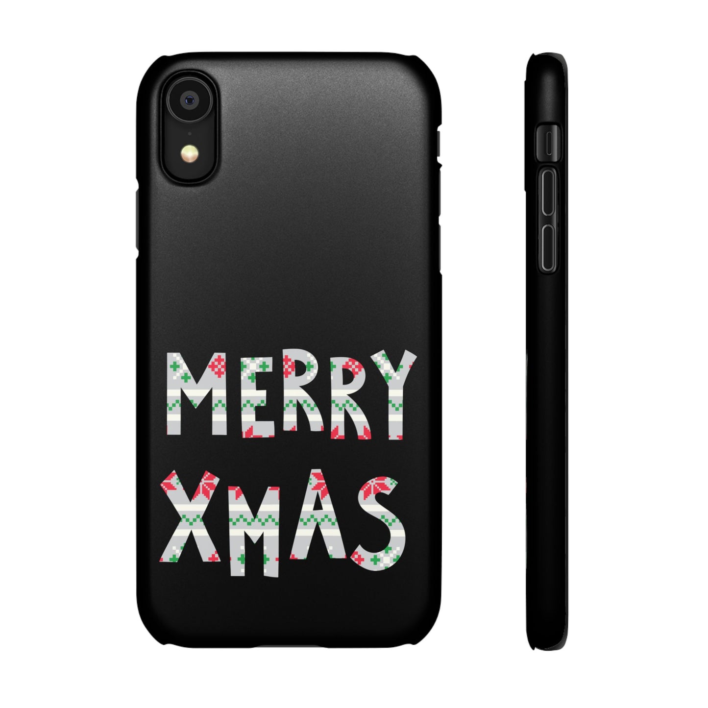 Leeds United "Merry Xmas" Red &  Green Emblem Snap Case: Christmas  Edition