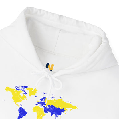 LUFC World Map Hoodie Heavy  Blend™ Unisex