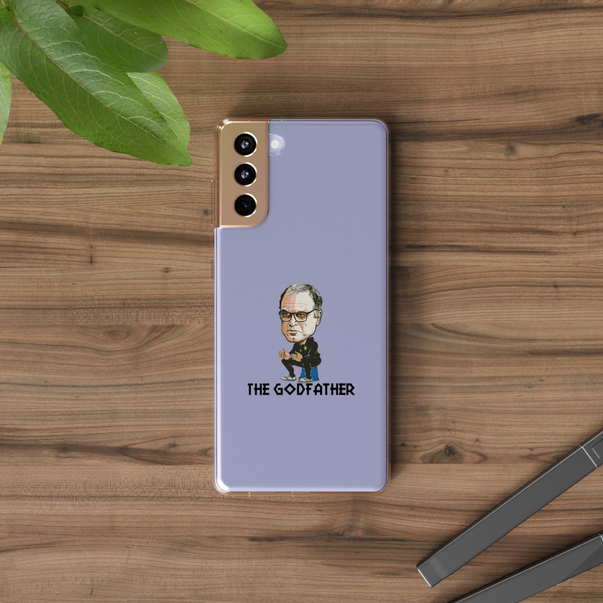Clear Phone Case - Cartoon Bielsa the Godfather