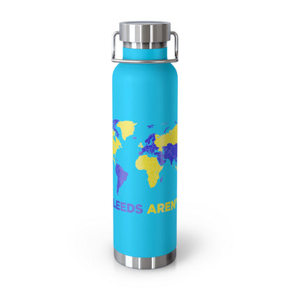 LUFC “All Leeds Aren’t We” Copper  Insulated Water Bottle: Eco-Friendly  Travel for True Fans