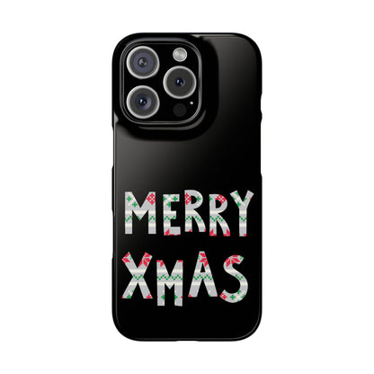 Leeds United "Merry Xmas" Red &  Green Emblem Snap Case: Christmas  Edition