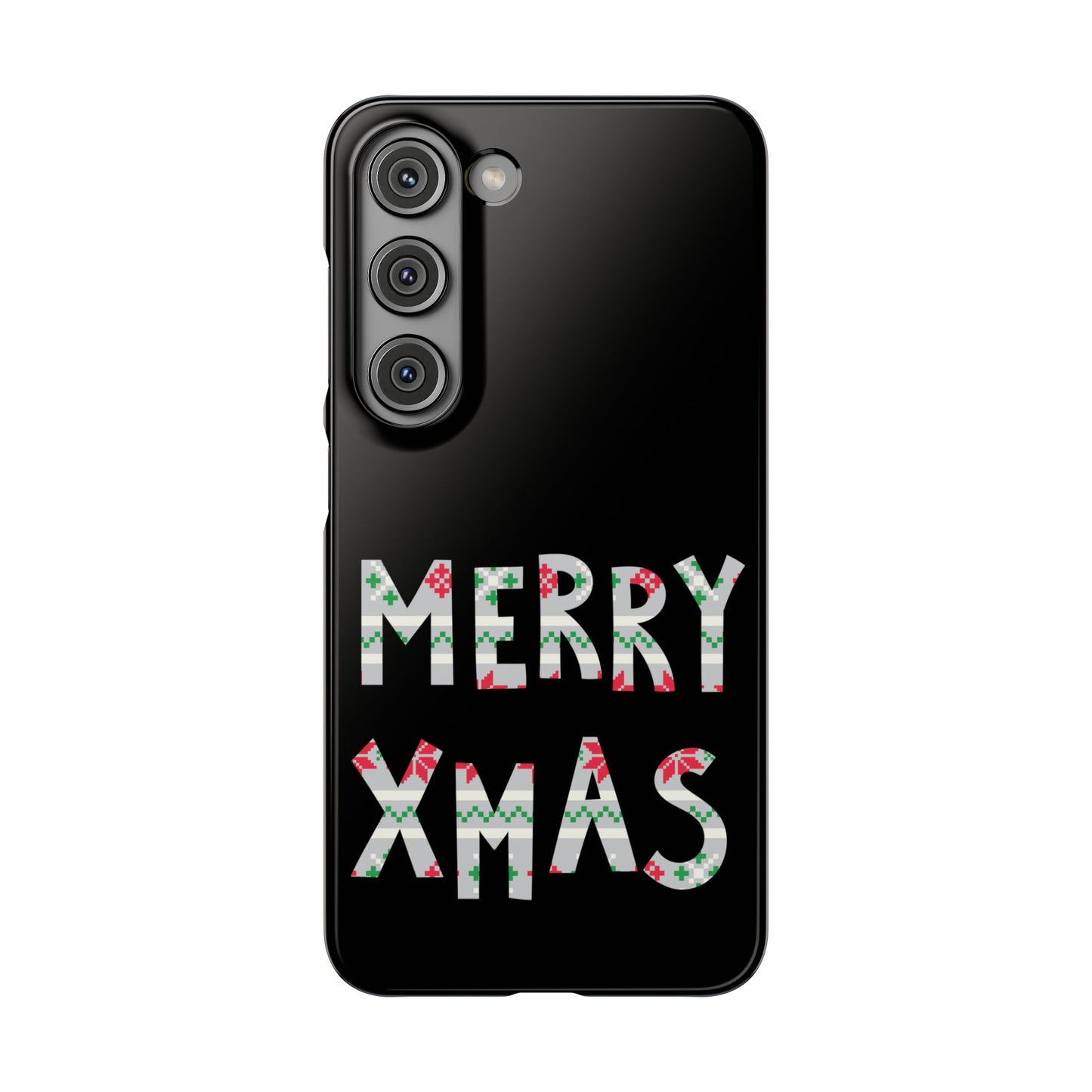 Leeds United "Merry Xmas" Red &  Green Emblem Snap Case: Christmas  Edition