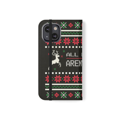 LUFC "All Leeds Aren't We" Flip Case  Phone Wallet: Christmas Edition