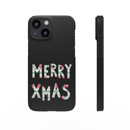 Leeds United "Merry Xmas" Red &  Green Emblem Snap Case: Christmas  Edition