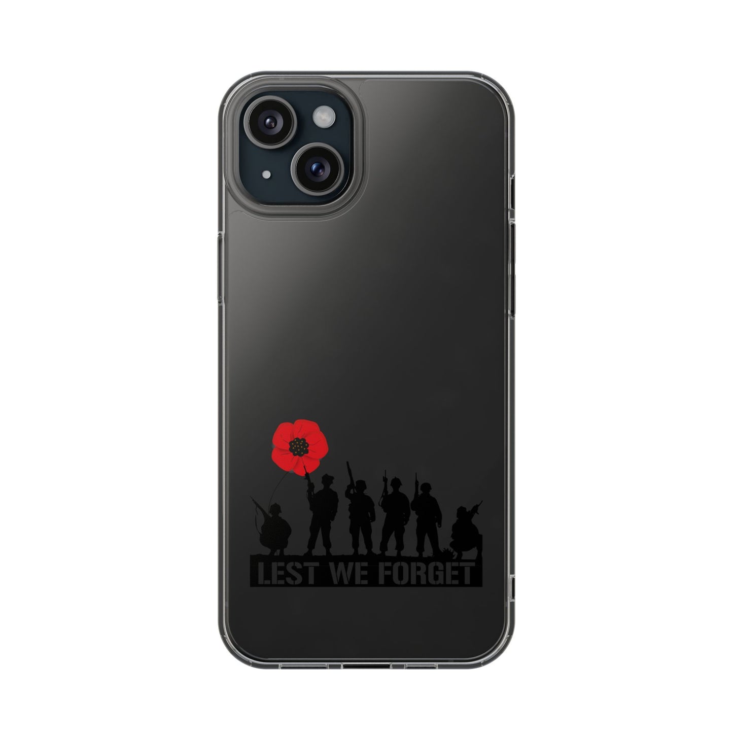 Leeds United “LEST WE FORGET”  Clear Impact-Resistant Case