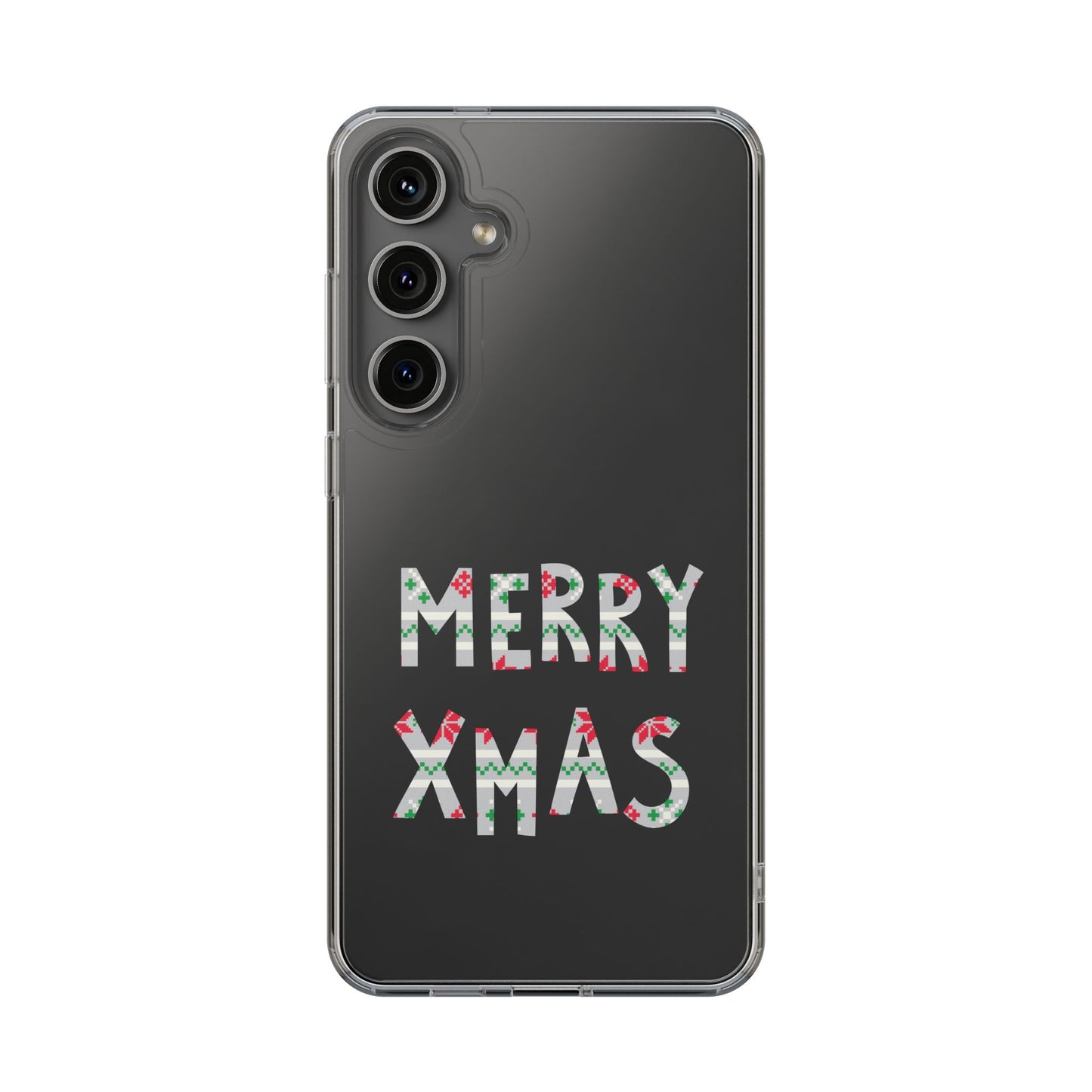 Leeds United "MERRY XMAS" Clear  Impact-Resistant Case: Christmas  Edition
