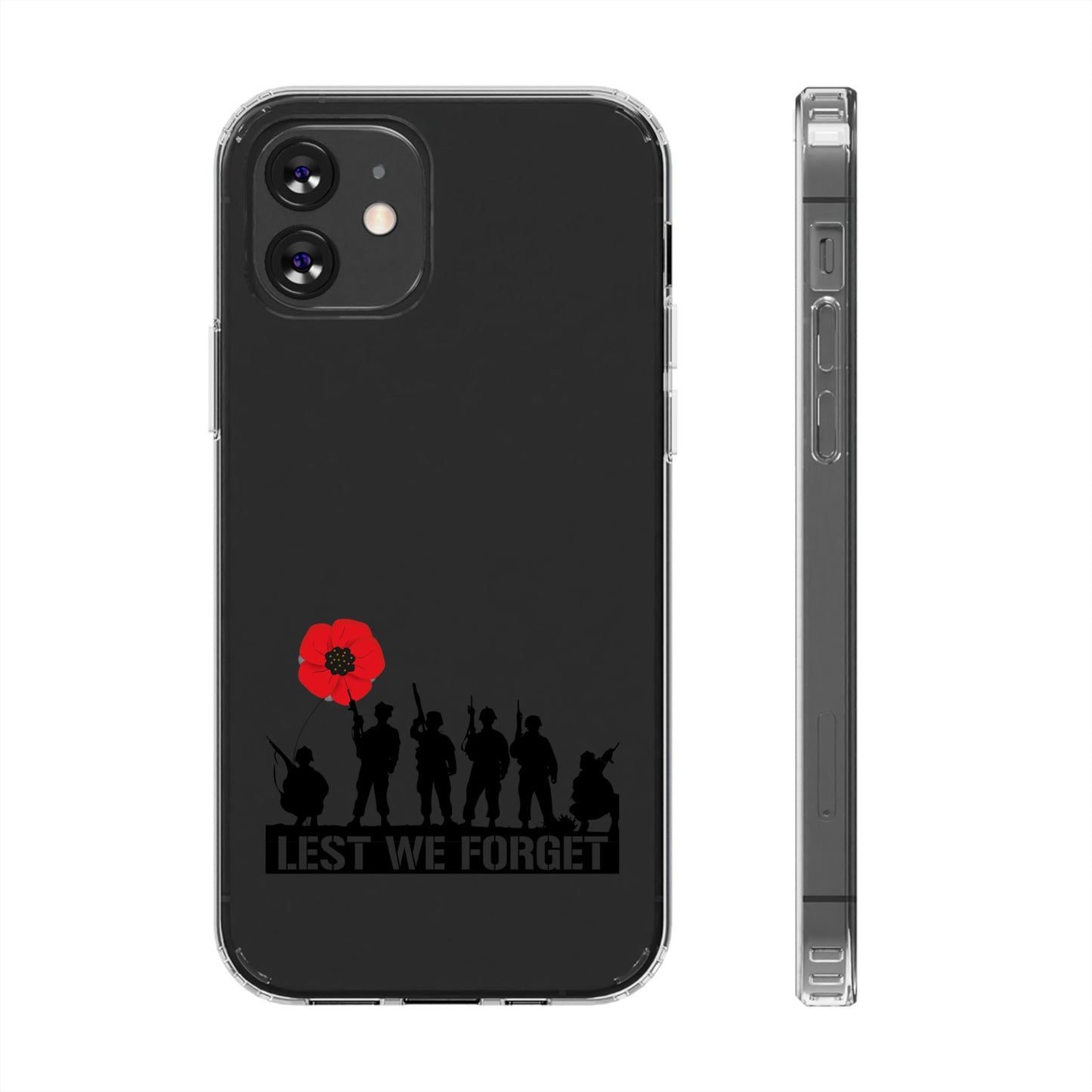 Leeds United “LEST WE FORGET”  Clear Impact-Resistant Case